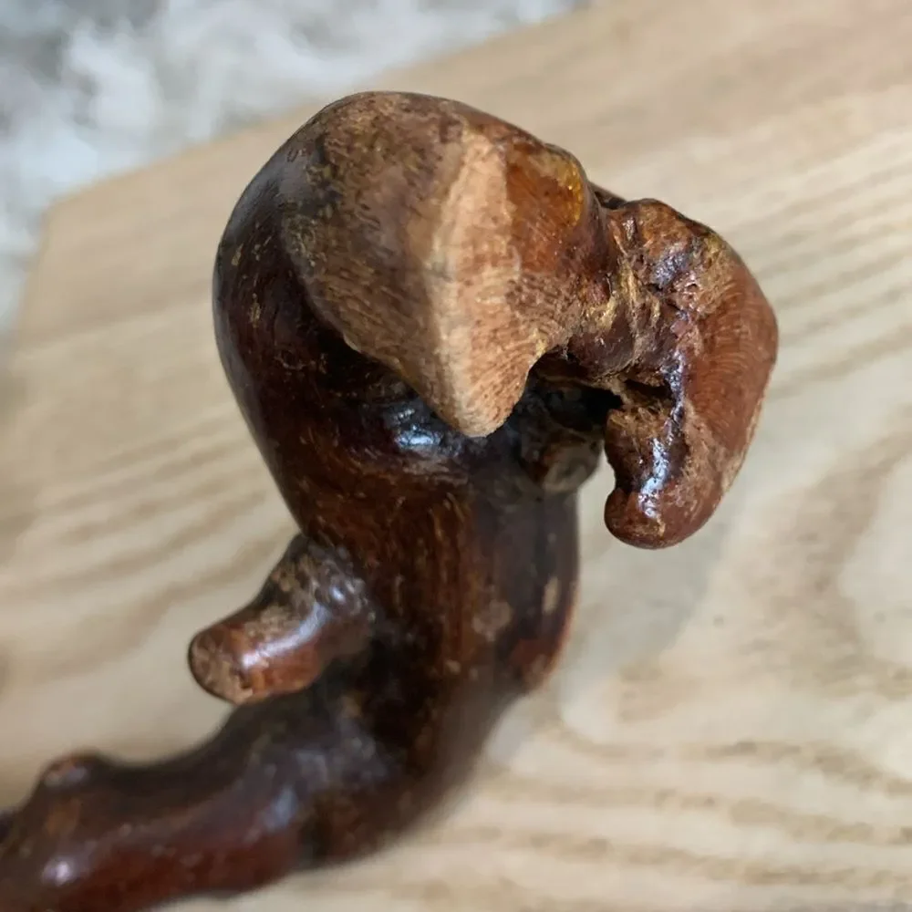 Laurent Siret Rocheford Burl Wood‎ Grapevine Corkscrew Wine Bottle Opener Vtg